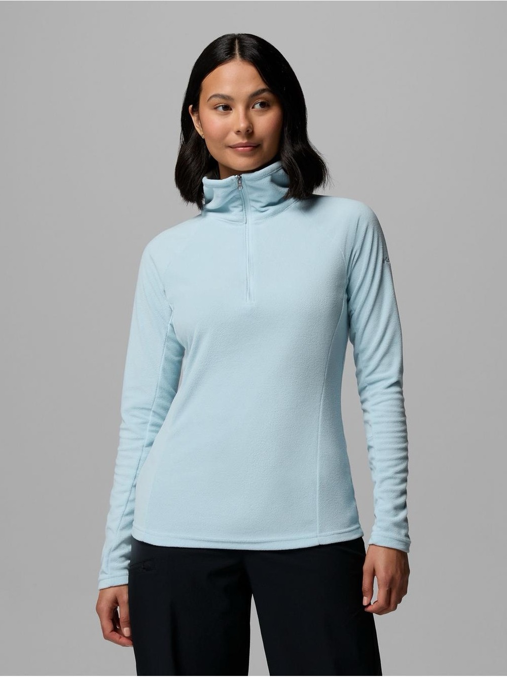 Colombia Women's Light Blue Quarter-Zip Fleece Pullover
